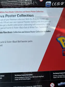 Sam’s Club Pokemon Black Bolt and White Flare Binder And Poster Bundles Lot Of 2 - Image 5