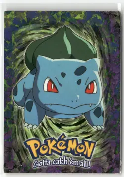Pokemon 1999 Topps Blue Logo Bulbasaur E1 Of 12 - Image 1