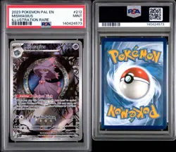 2023 POKEMON PAL EN-PALDEA EVOLVED ILLUSTRATION RARE #212 MISMAGIUS PSA 9 - Image 3