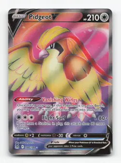 Pokemon TCG - Pidgeot V 188/196 Near Mint Ultra Rare Lost Origin - Image 1