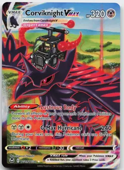 Corviknight VMAX TG19/TG30 Holo Silver Tempest Trainer Gallery Pokemon NM - Image 1