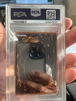 YUGIOH! PSA 8 NM-MT 2002 GEARFRIED THE IRON KNIGT PSV-101 1st Edition SUPER RARE - Image 2