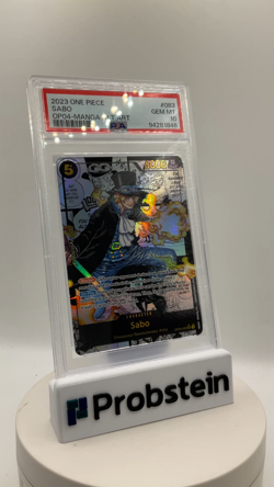 2023 One Piece OP04 EN Manga Alternate Art #083 Sabo PSA 10 GEM MINT - Image 2