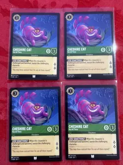 4x Disney Lorcana Chapter 1 - Cheshire Cat - Not All There - 71/204 x4 - Image 1