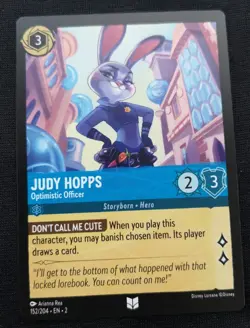 Judy Hopps - Optimistic Officer - Disney Lorcana - NM Unplayed - 152/204 - Image 1