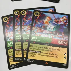 Alice - Clumsy as Can Be Rare Reign of Jafar 4x x4 Disney Lorcana - Image 1
