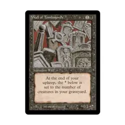 WOTC MtG Legends Wall of Tombstones (U) Fair - Image 1