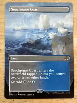 Seachrome Coast (Borderless Alternate Art) [Phyrexia: All Will Be One] Magic MTG - Image 1