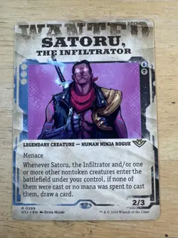 Satoru, the Infiltrator MTG (Showcase) Outlaws of Thunder Junction MINT - Image 1