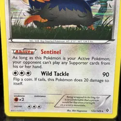 Stoutland Holo Rare 122/149 Boundaries Crossed Pokemon TCG - Image 2