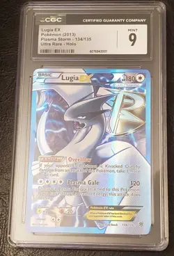 POKEMON LUGIA EX 2013 Plasma Storm- 134/135 Full Art Mint - Image 1