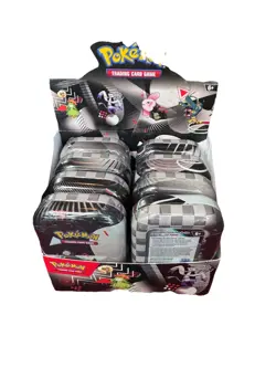 Pokemon TCG Black Bolt And White Flare Unova Mini Tin Set of 8 with Display Box! - Image 1