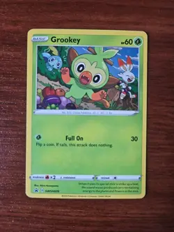 Pokemon Promo - SWSH070 GROOKEY, Cosmos Holo - Image 1