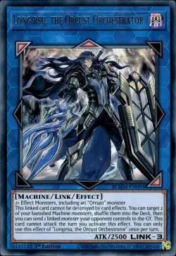 Longirsu, The Orcust Orchestrator - Emblazoned Ultra 1st Ed BLMM-EN094 NM YuGiOh - Image 1