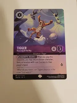 Tigger 208/204 Disney Lorcana Winterspell Rare Cold Foil Near Mint Pack Fresh - Image 1