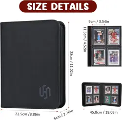 Top Loader Card Binder - 4 Pocket, Holds Up to 112 Cards, Dust Resistant - Image 5