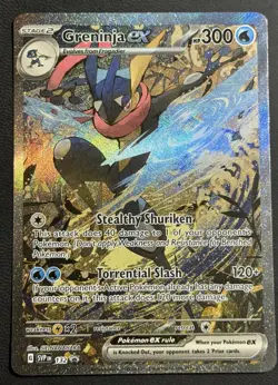 Pokemon Greninja EX 132 SVP Black Star Promo Full Art Holo 300 HP Card English - Image 1