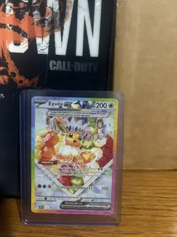 Pokemon Eevee EX SVP Promo Full Art 200 HP Card #174 English - Image 1