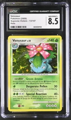 CGC 8.5 Venusaur 2009 Supreme Victors 13/147 Holo Pokemon Card - Image 1