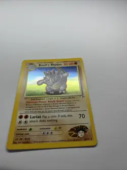 Pokemon TCG Brock's Rhydon 2/132 Gym Heroes Holo Rare Card Vintage - Image 3