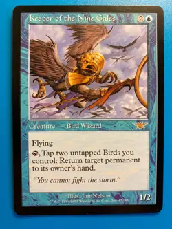 MTG 1x Keeper of the Nine Gales # 42 Legions Magic the Gathering Card x1 NM - Image 1