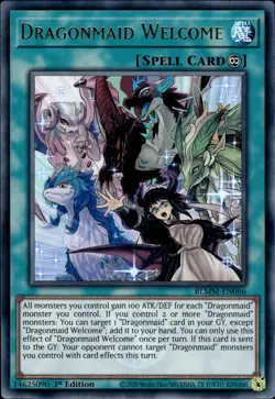 Dragonmaid Welcome - Emblazoned Ultra Rare 1st Edition BLMM-EN066 - NM - YuGiOh - Image 1