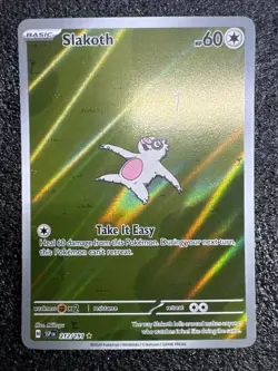 Pokemon TCG Slakoth 212/191 Surging Sparks Illustration Rare Card - Image 3