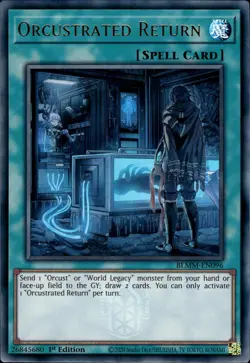 Orcustrated Return - Emblazoned Ultra Rare 1st Edition BLMM-EN096 - NM - YuGiOh - Image 1