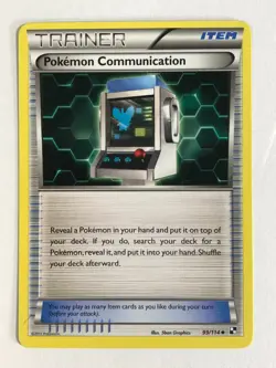 Pokemon Card Black & White Pokemon Communication 99/114 Near Mint - Image 1
