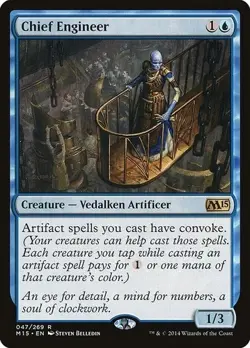 Magic the Gathering Chief Engineer M15 Core Set 2015 #47 2014 Rare MTG Card - Image 1