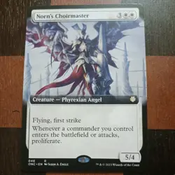 Mtg Norn's Choirmaster Extended Art NM/M Commander Phyrexia All Will Be One - Image 2
