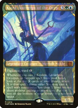 Kiora, Sovereign of the Deep (Halo Foil) MTG March of the Machine: The Aftermath - Image 1