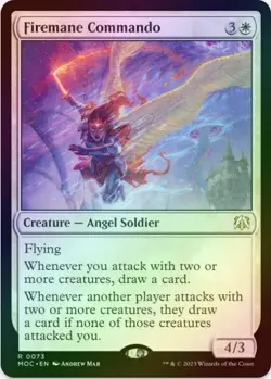 1 x Firemane Commando - Foil - March of the Machine Commander - LP - MTG - Image 1