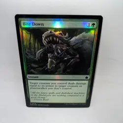 Bite Down 212 Common Foundations Magic: The Gathering Foil Lightly Played - Image 1