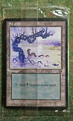 Magic the Gathering factory sealed pack of 10 basic lands 1996 arena promo - Image 1