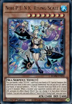 Noh-P.U.N.K. Rising Scale - Emblazoned Ultra Rare 1st Ed. BLMM-EN050 NM YuGiOh - Image 1