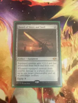 2019 MTG Magic The Gathering MH1 Modern Horizons #228 Sword of Sinew and Steel - Image 1