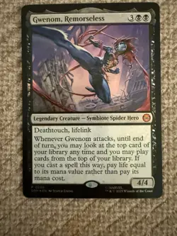 MTG Gwenom, Remorseless P Unique and Miscellaneous Promos 286 Foil NM - Image 1