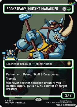 Rocksteady, Mutant Marauder (Borderless) (Surge Foil) [TMC - 94] - NM [] TCG MTG - Image 1
