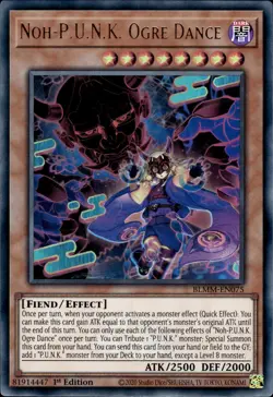 Noh-P.U.N.K. Ogre Dance - Emblazoned Ultra Rare 1st Ed. BLMM-EN075 - NM - YuGiOh - Image 1