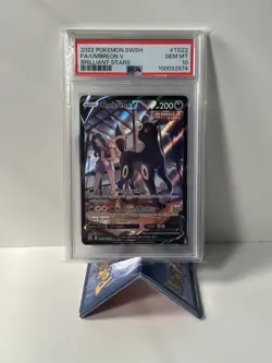 2022 POKEMON BRILLIANT STARS #TG22/TG30 UMBREON V FA TRAINER GALLERY PSA 10 - Image 1