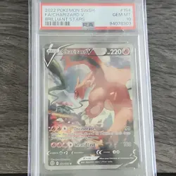 Pokemon Charizard V 154/172 Brilliant Stars Full Art Ultra Rare Holo PSA 10 - Image 1