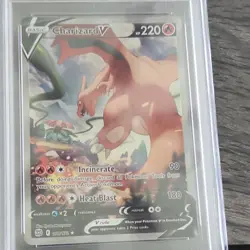 Pokemon Charizard V 154/172 Brilliant Stars Full Art Ultra Rare Holo PSA 10 - Image 3