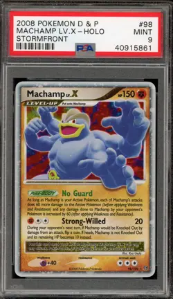 Pokemon Machamp Lv.X Stormfront Holo Ultra Rare #98 PSA 9 Mint - Image 1