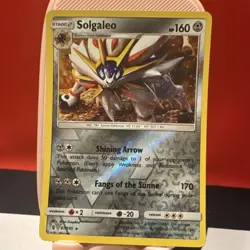 Pokemon Solgaleo Rare Reverse Holo 87/145 SM-Guardians Rising 160 HP Fangs - Image 1