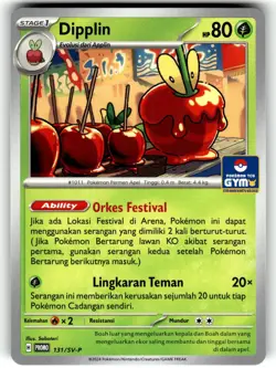Pokemon Indonesian Scarlet & Violet GYM Kartu Promo Card Dipplin 131/SV-P - Image 1