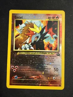 Pokemon Entei TCG 34/53 WOTC Black Star Promo Reverse Holo Vintage - Image 1