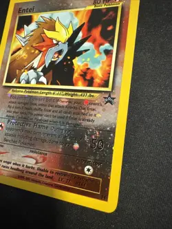 Pokemon Entei TCG 34/53 WOTC Black Star Promo Reverse Holo Vintage - Image 2