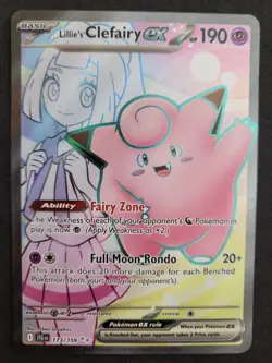 Lillie's Clefairy ex 173/159 Sv09: Journey Together Holo Pokemon - Image 1