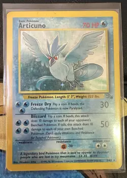 Pokemon TCG Articuno 2/62 Fossil Holo Rare Unlimited - Image 1